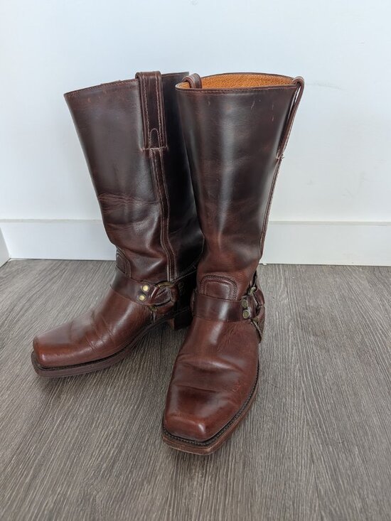 Frye Harness 2225 Oxblood Boots Mens Size 10D main image 4
